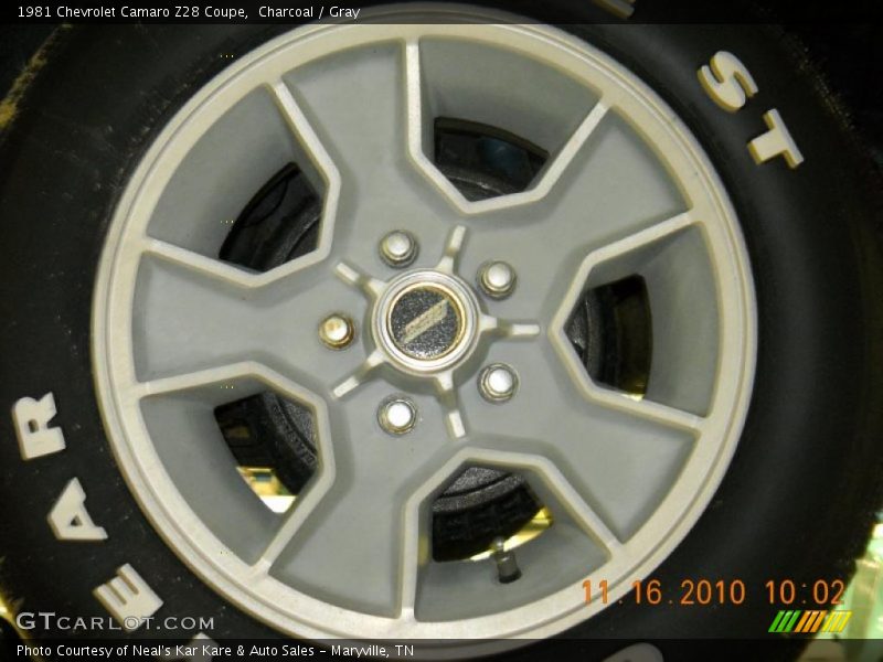 Charcoal / Gray 1981 Chevrolet Camaro Z28 Coupe