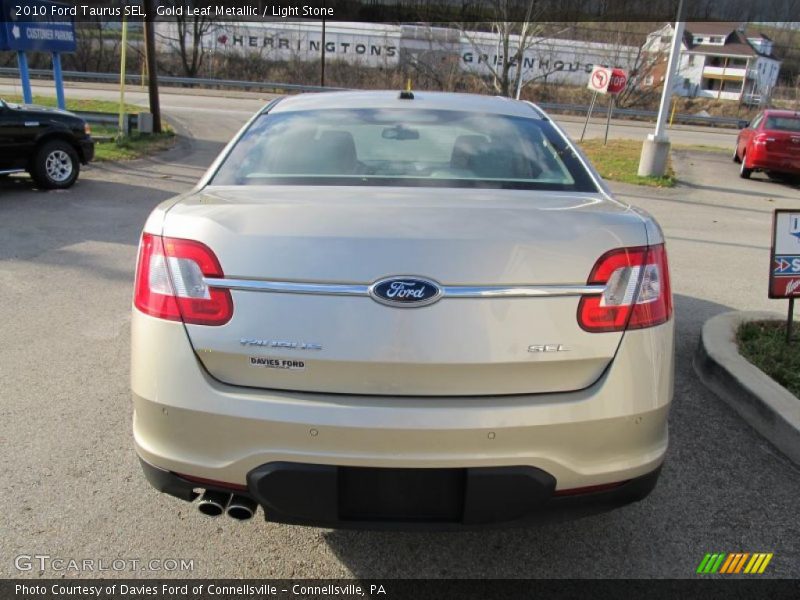 Gold Leaf Metallic / Light Stone 2010 Ford Taurus SEL