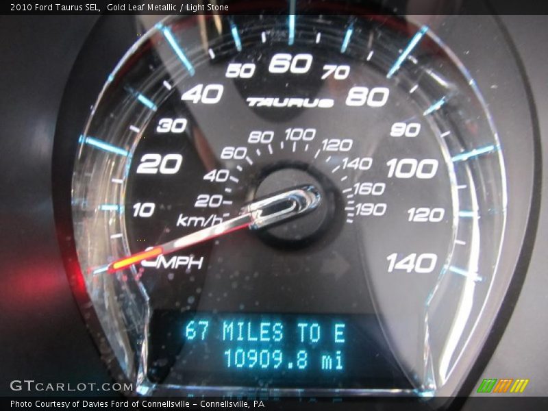 Gold Leaf Metallic / Light Stone 2010 Ford Taurus SEL