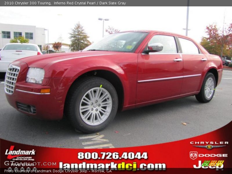 Inferno Red Crystal Pearl / Dark Slate Gray 2010 Chrysler 300 Touring