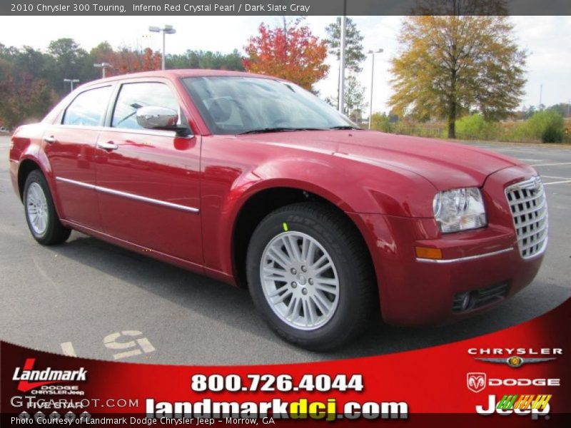 Inferno Red Crystal Pearl / Dark Slate Gray 2010 Chrysler 300 Touring