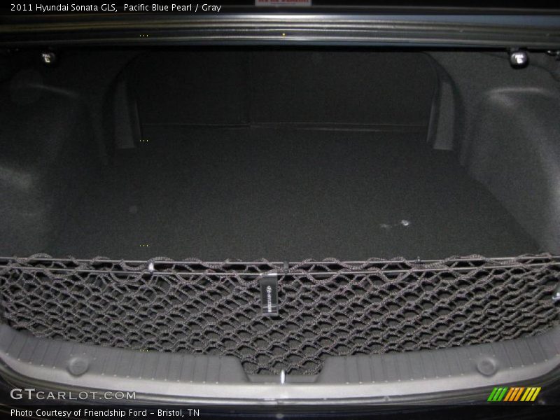 Pacific Blue Pearl / Gray 2011 Hyundai Sonata GLS