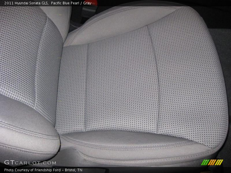 Pacific Blue Pearl / Gray 2011 Hyundai Sonata GLS