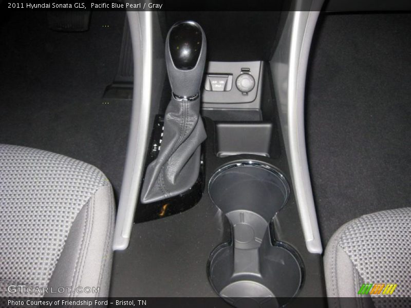 Pacific Blue Pearl / Gray 2011 Hyundai Sonata GLS