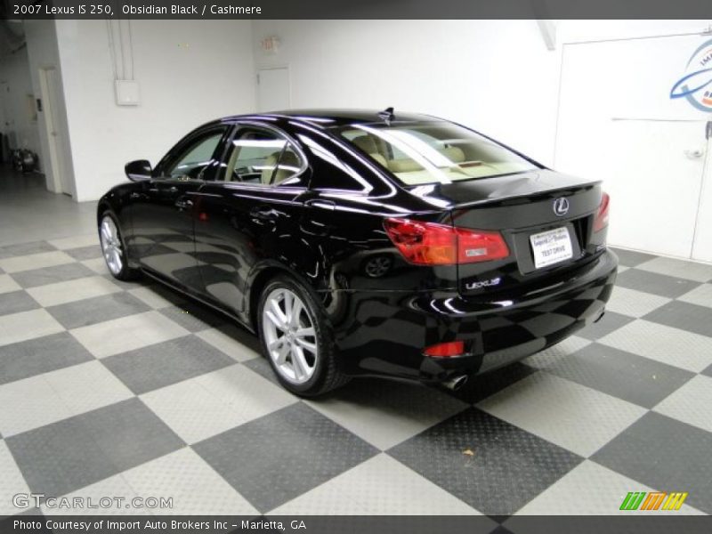 Obsidian Black / Cashmere 2007 Lexus IS 250