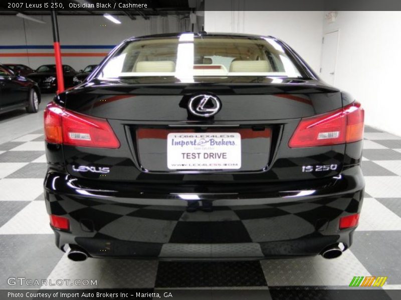 Obsidian Black / Cashmere 2007 Lexus IS 250