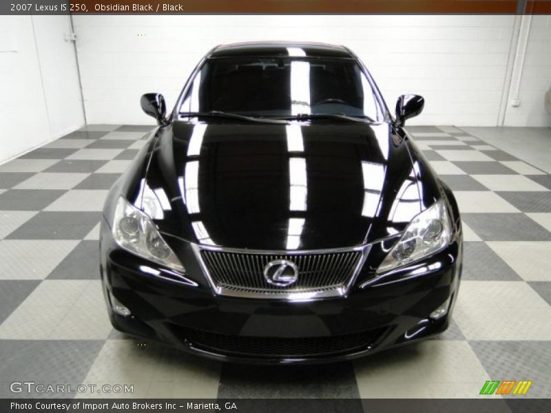 Obsidian Black / Black 2007 Lexus IS 250