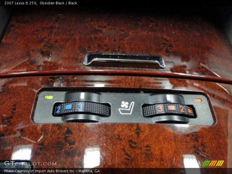 Obsidian Black / Black 2007 Lexus IS 250