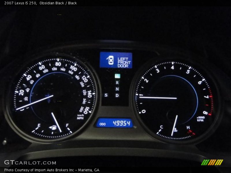 Obsidian Black / Black 2007 Lexus IS 250