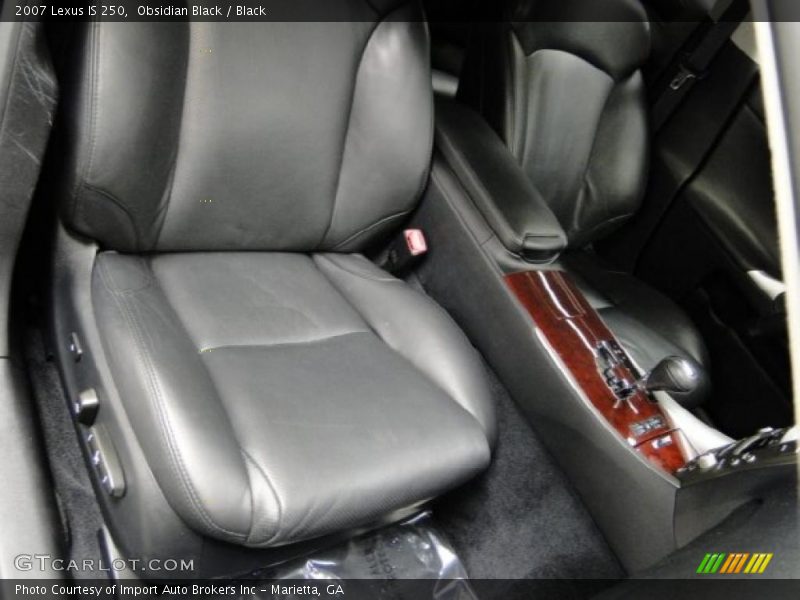 Obsidian Black / Black 2007 Lexus IS 250