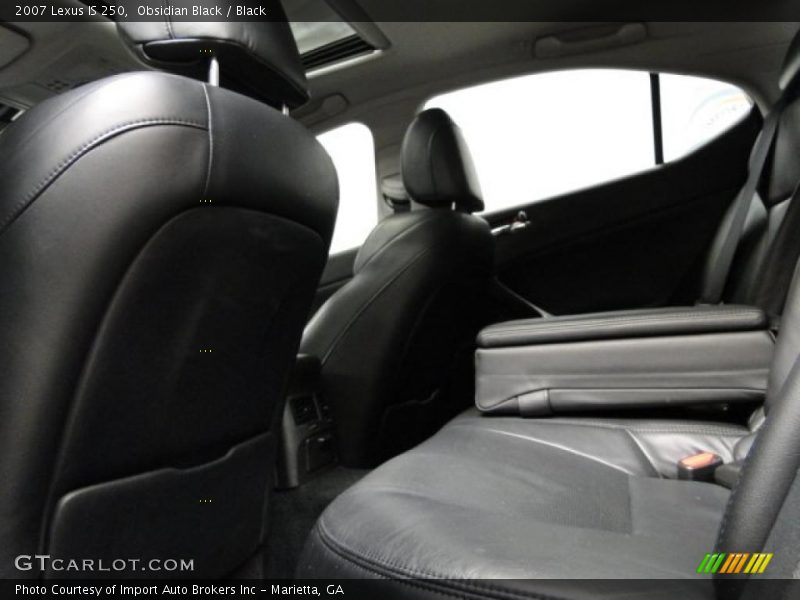 Obsidian Black / Black 2007 Lexus IS 250