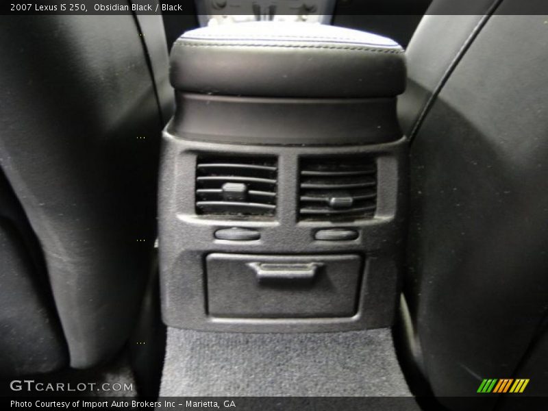 Obsidian Black / Black 2007 Lexus IS 250