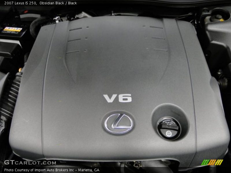 Obsidian Black / Black 2007 Lexus IS 250