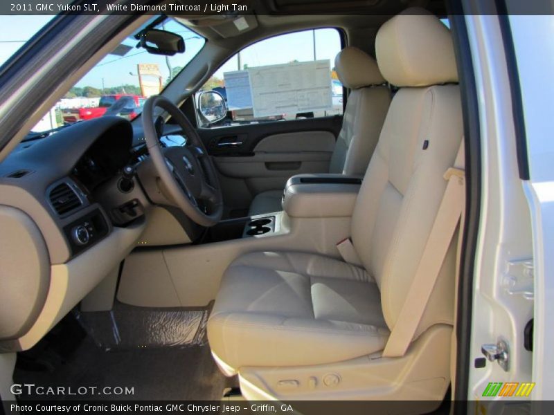 White Diamond Tintcoat / Light Tan 2011 GMC Yukon SLT