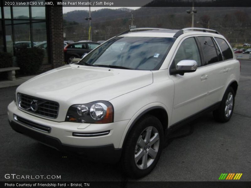 White Pearl Metallic / Soft Beige 2010 Volvo XC90 V8 AWD