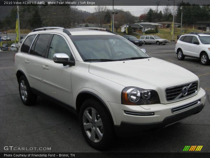White Pearl Metallic / Soft Beige 2010 Volvo XC90 V8 AWD