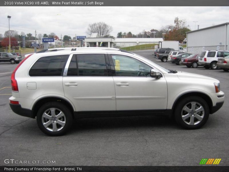 White Pearl Metallic / Soft Beige 2010 Volvo XC90 V8 AWD