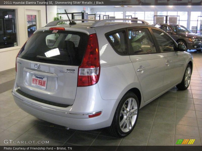 Shimmering Silver Metallic / Black 2011 Hyundai Elantra Touring SE