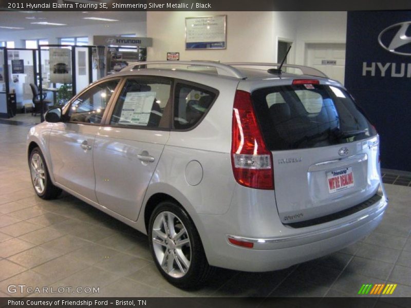 Shimmering Silver Metallic / Black 2011 Hyundai Elantra Touring SE