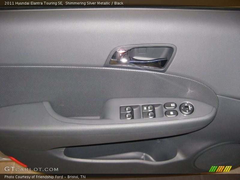 Shimmering Silver Metallic / Black 2011 Hyundai Elantra Touring SE