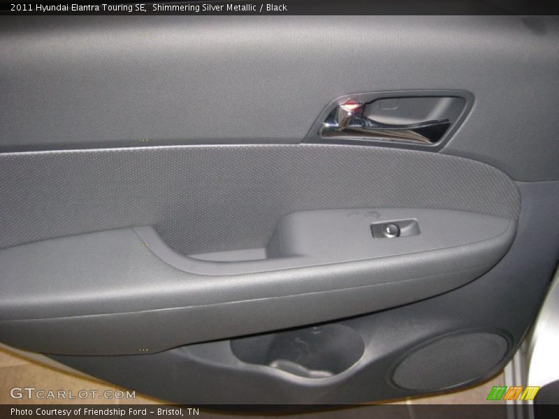 Shimmering Silver Metallic / Black 2011 Hyundai Elantra Touring SE