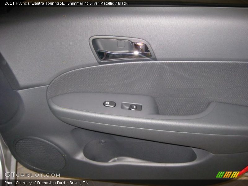 Shimmering Silver Metallic / Black 2011 Hyundai Elantra Touring SE