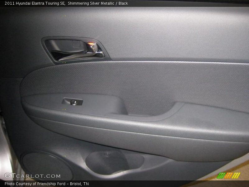 Shimmering Silver Metallic / Black 2011 Hyundai Elantra Touring SE