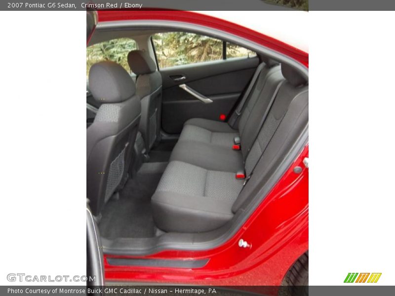 Crimson Red / Ebony 2007 Pontiac G6 Sedan