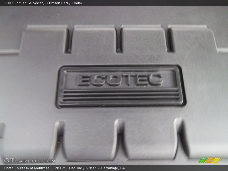 Crimson Red / Ebony 2007 Pontiac G6 Sedan