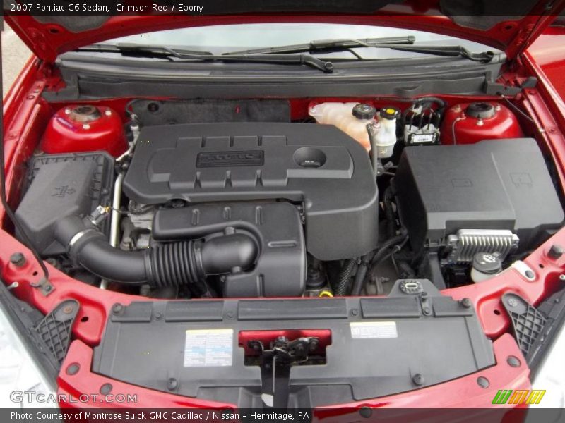 Crimson Red / Ebony 2007 Pontiac G6 Sedan