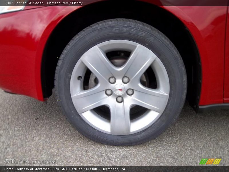 Crimson Red / Ebony 2007 Pontiac G6 Sedan