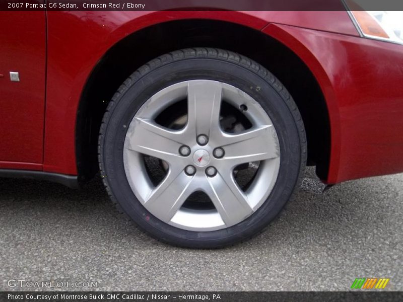 Crimson Red / Ebony 2007 Pontiac G6 Sedan
