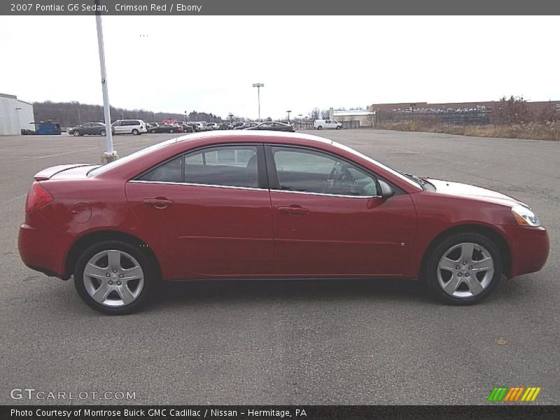 Crimson Red / Ebony 2007 Pontiac G6 Sedan