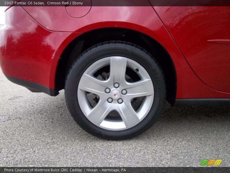 Crimson Red / Ebony 2007 Pontiac G6 Sedan