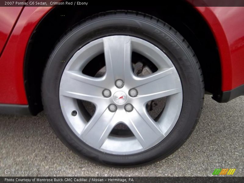 Crimson Red / Ebony 2007 Pontiac G6 Sedan