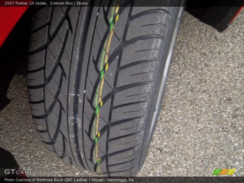Crimson Red / Ebony 2007 Pontiac G6 Sedan