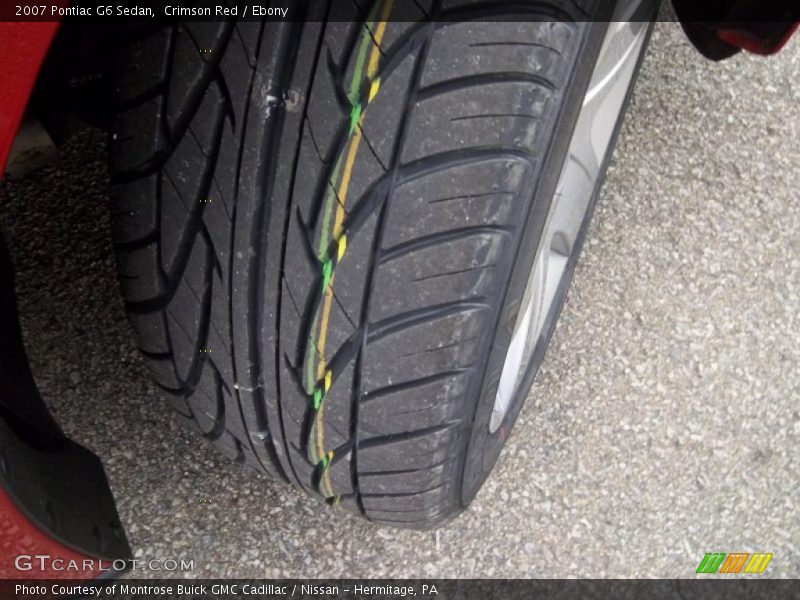 Crimson Red / Ebony 2007 Pontiac G6 Sedan