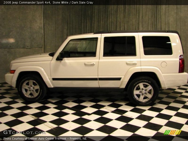 Stone White / Dark Slate Gray 2008 Jeep Commander Sport 4x4