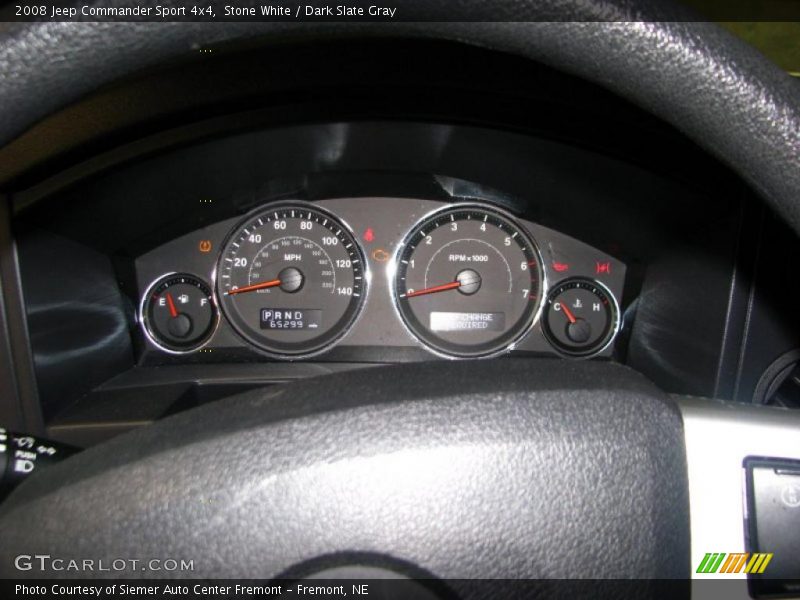 Stone White / Dark Slate Gray 2008 Jeep Commander Sport 4x4