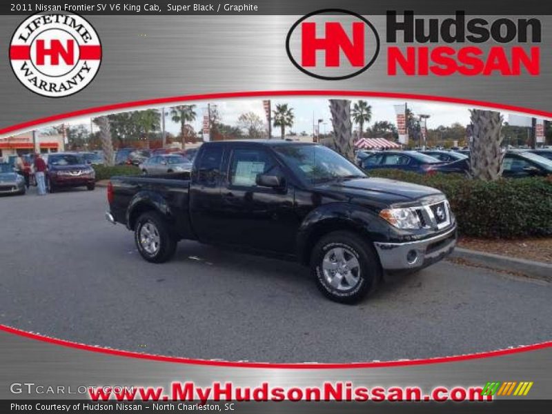 Super Black / Graphite 2011 Nissan Frontier SV V6 King Cab