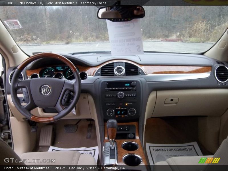 Dashboard of 2008 Enclave CX