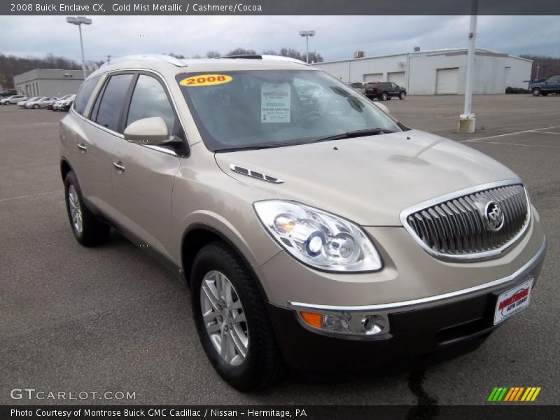 Gold Mist Metallic / Cashmere/Cocoa 2008 Buick Enclave CX