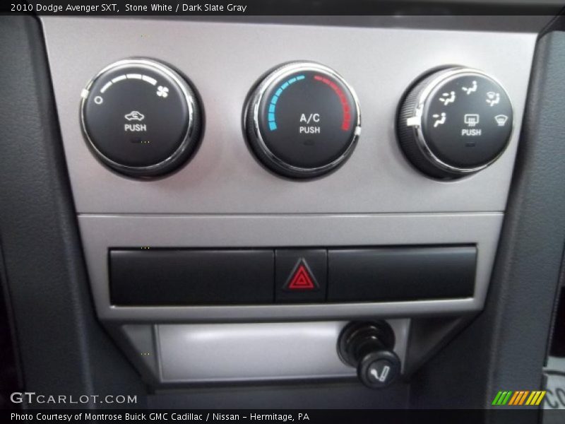 Stone White / Dark Slate Gray 2010 Dodge Avenger SXT