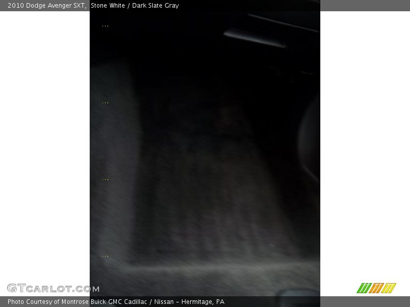 Stone White / Dark Slate Gray 2010 Dodge Avenger SXT