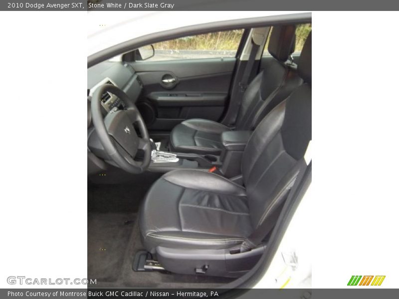 Stone White / Dark Slate Gray 2010 Dodge Avenger SXT