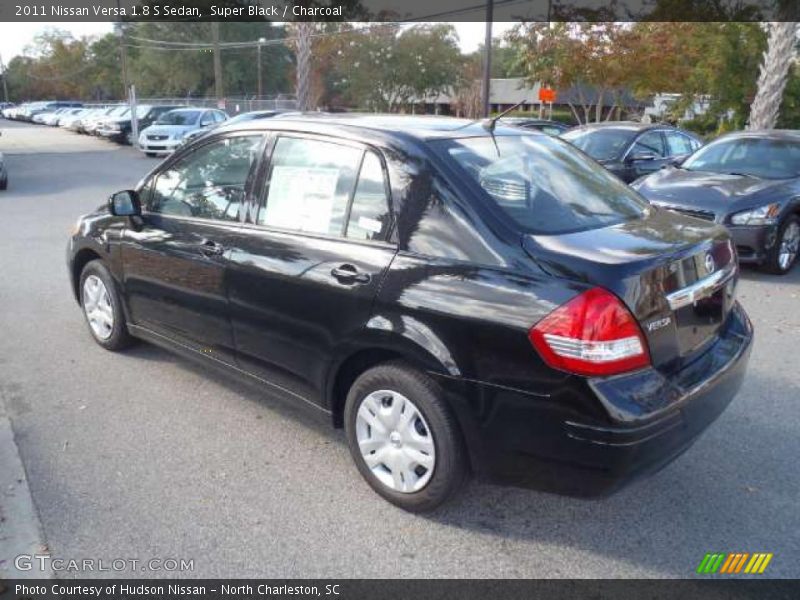 Super Black / Charcoal 2011 Nissan Versa 1.8 S Sedan
