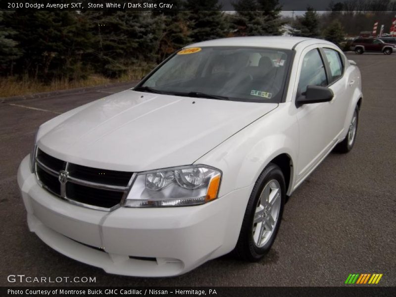 Stone White / Dark Slate Gray 2010 Dodge Avenger SXT