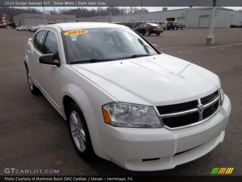 Stone White / Dark Slate Gray 2010 Dodge Avenger SXT