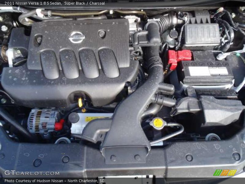 Super Black / Charcoal 2011 Nissan Versa 1.8 S Sedan