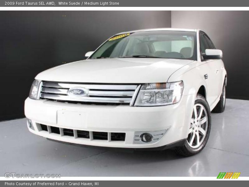 White Suede / Medium Light Stone 2009 Ford Taurus SEL AWD